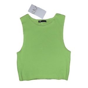 NWT Zara Lime Green Tank